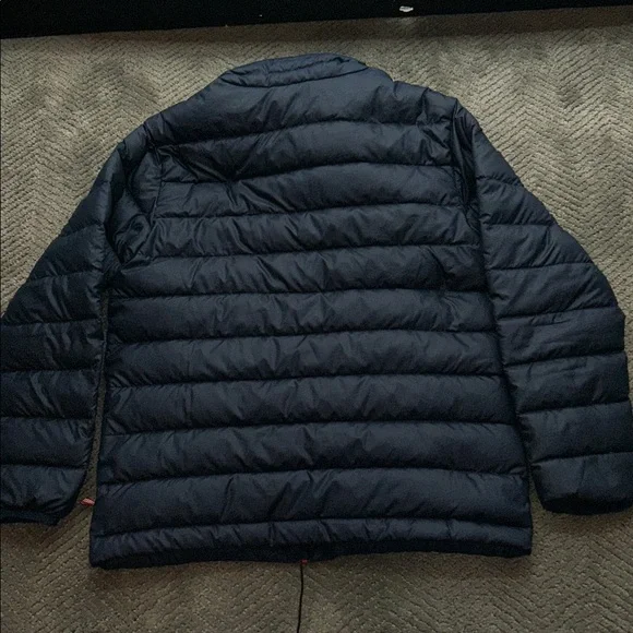 Patagonia Kids Down Sweater Size Large Small 7/8 Navy Blue Insulated Coat Jacket - Picture 4 of 7